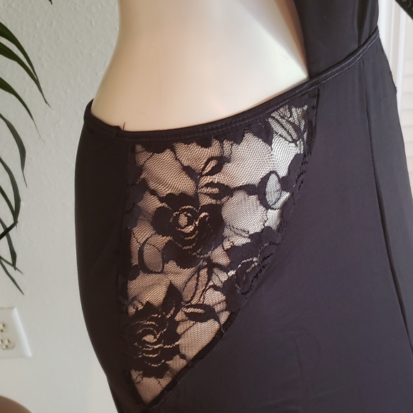 Elegant open back 2 in 1 long prom dress - Picture 3 of 6